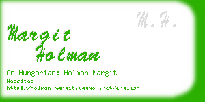 margit holman business card